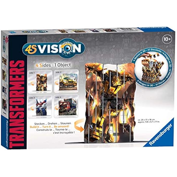 4S VISION TRANSFORMERS CATS SLOT FIT 3D PUZZLE - OPTIMUS PRIME AND BUMBLEBEE - Image 1